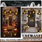 Black Light-Up Witch Hats with Flameless Candles& 3D Bat Wall Stickers – Halloween Decor